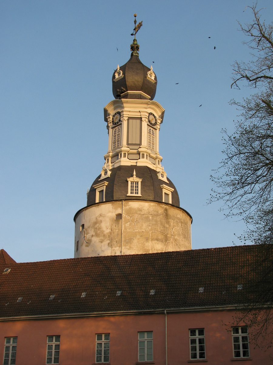 Jever Castle with a distinctive tower roof, view from the southwest