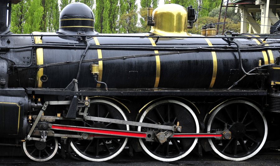Locomotive of the Kingston Flyer in Kingston, Otago