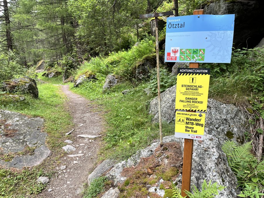 Alpine landscape in the Ötztal Nature Park
