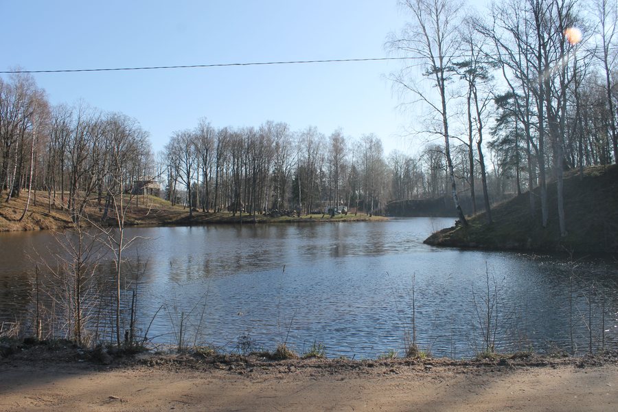 Padvariai (Burkštinas) Pond in the Village of Tinteliai, Kretinga District Municipality, Lithuania