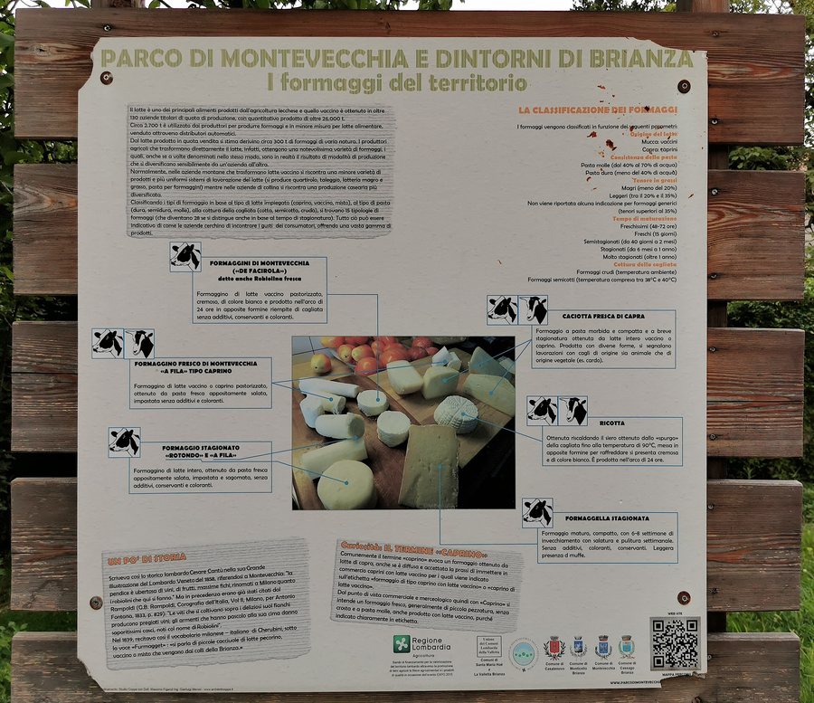 File:Information board on cheese produced in Montevecchia (Italy).jpg
