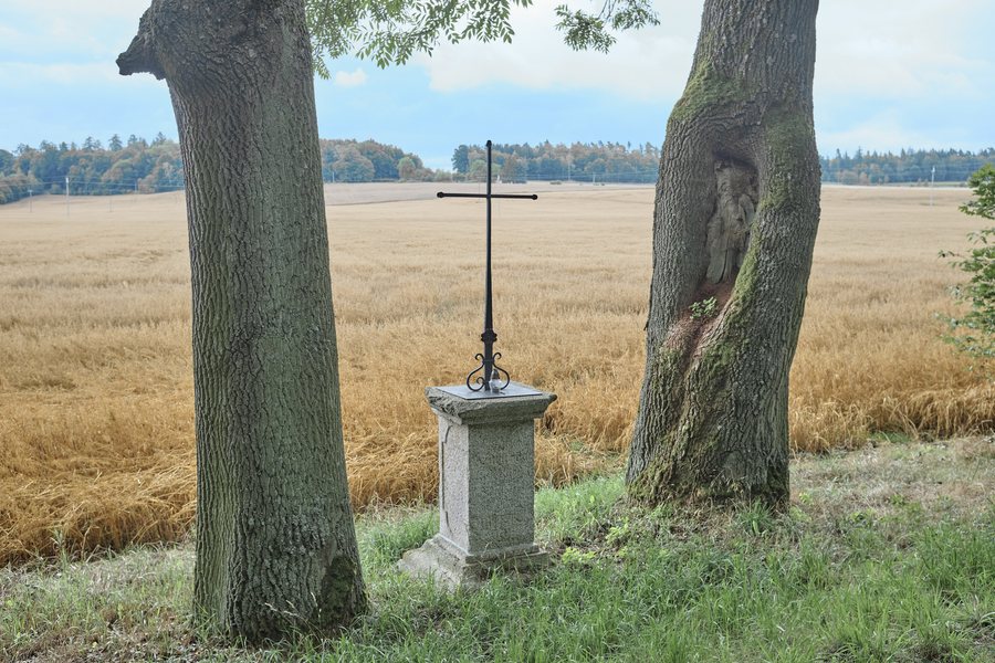 File:Mostov křížek u cesty srpen 2023.jpg