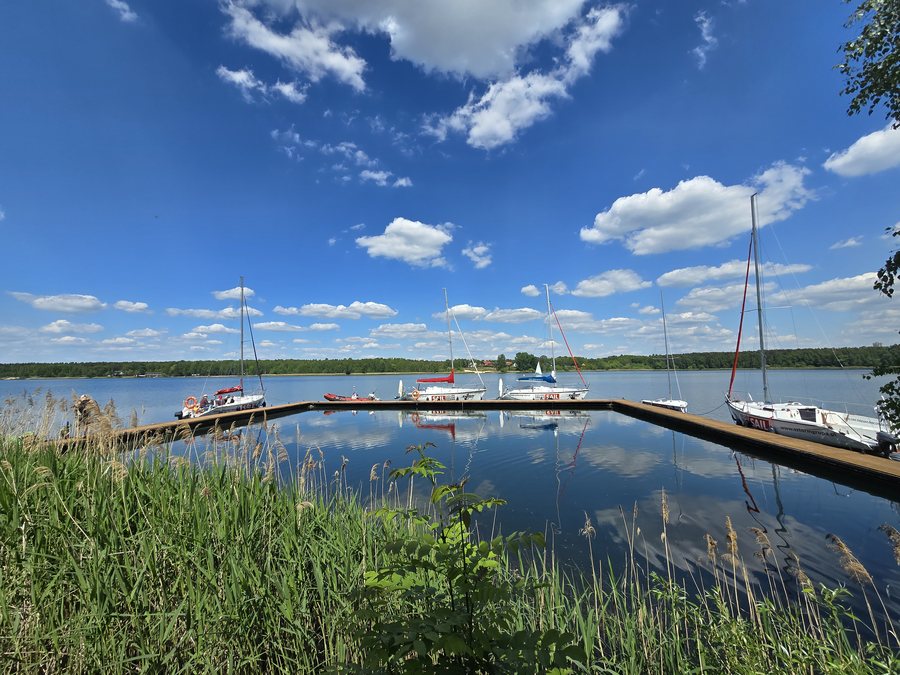 Pogoria I reservoir in Dąbrowa Górnicza, Silesian Voivodeship, Poland, May 2025