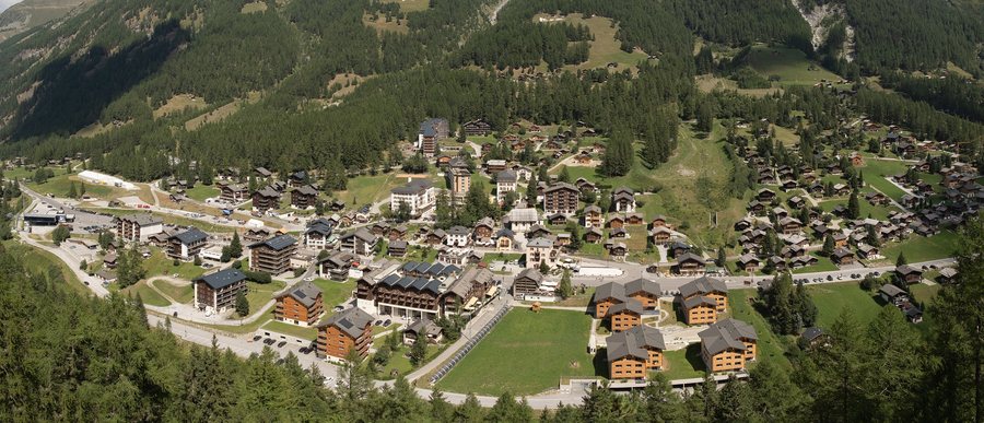 Zinal depuis Le Belvédère - panorama