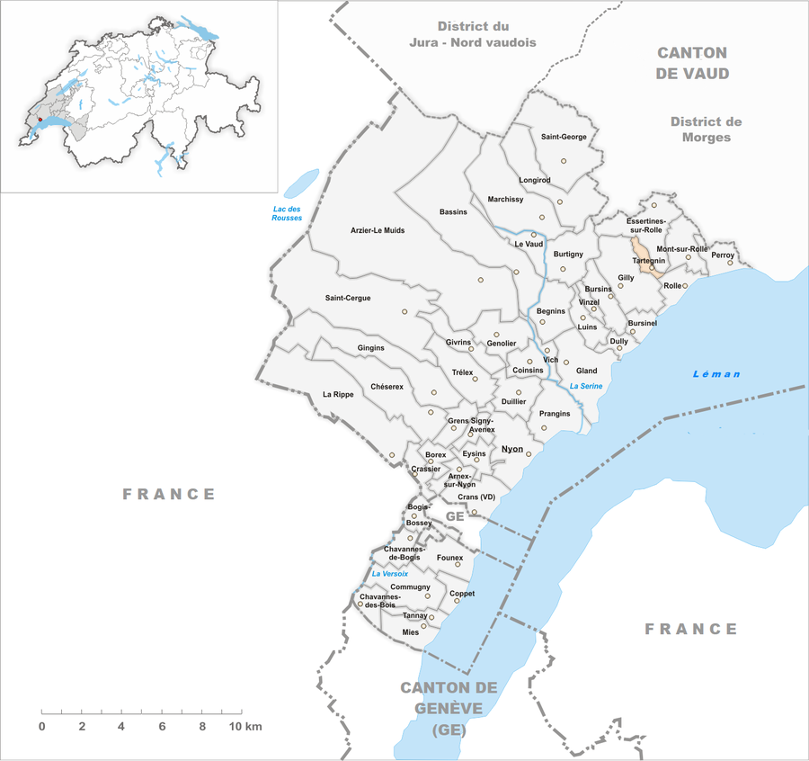 Carte commune Tartegnin 2021