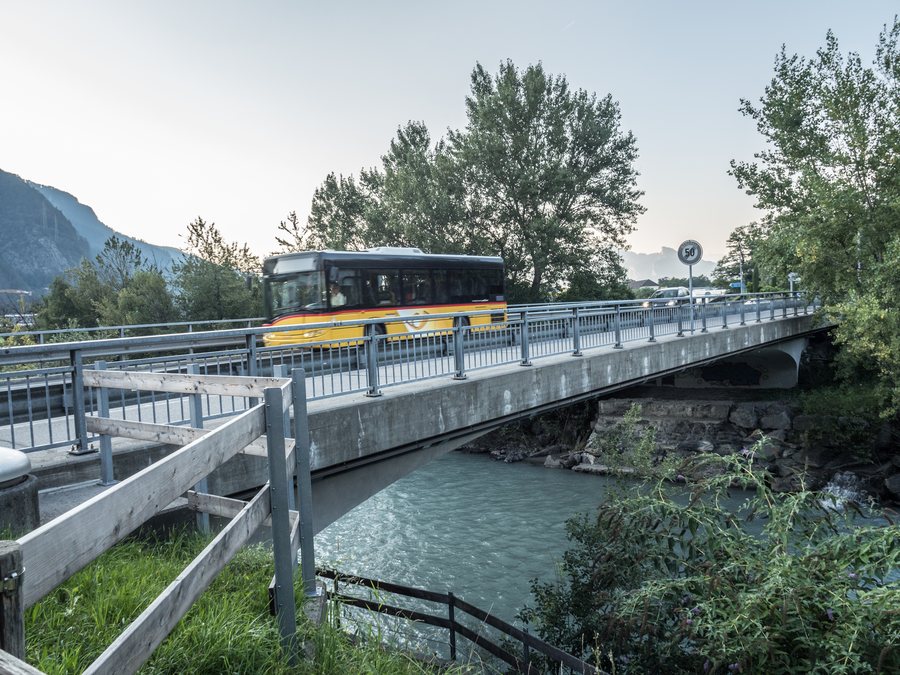 Deutsche Strasse bridge over the Landquart at Malans