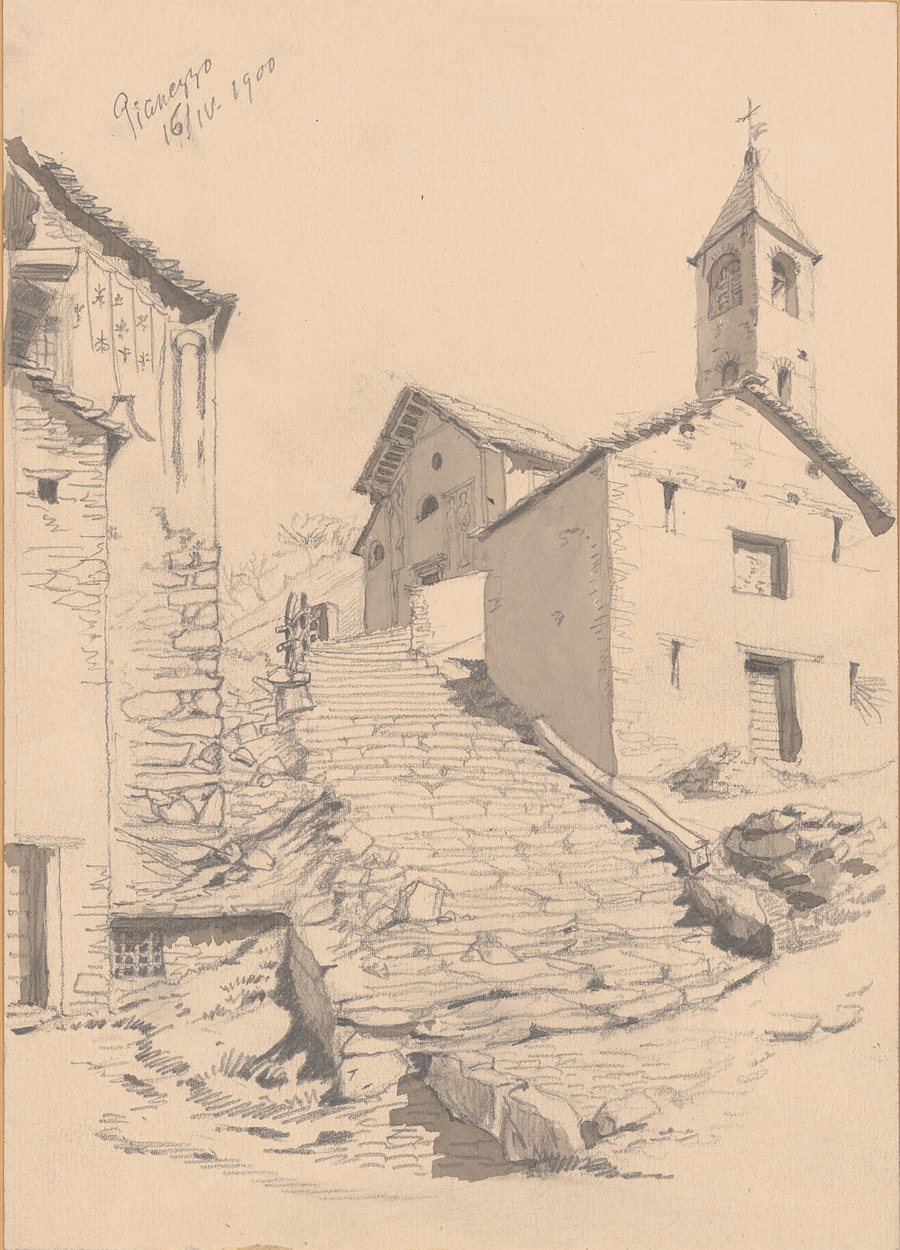 Exterior view of the parish church of Santi Giacomo e Filippo in Pianezzo