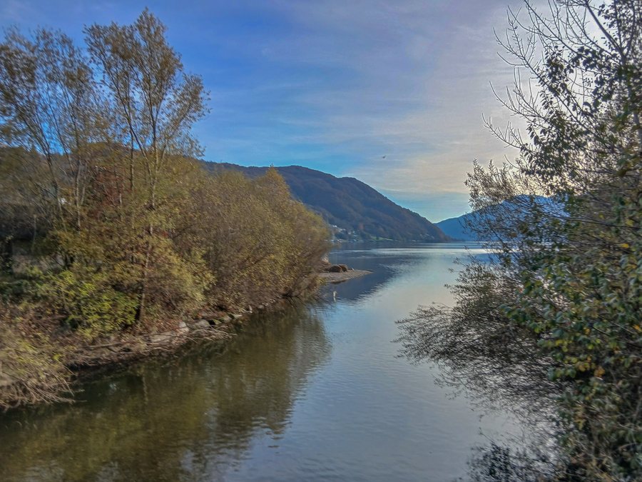 File:Mündung des Vedeggio in den Luganersee, Muzzano TI – Agno TI 20251112-jag9889.jpg