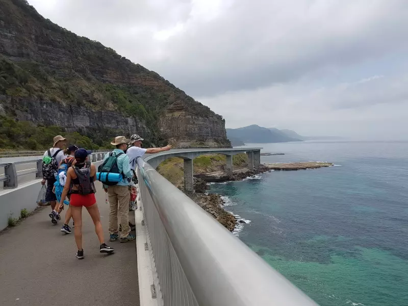 Coastal path in changeable weather