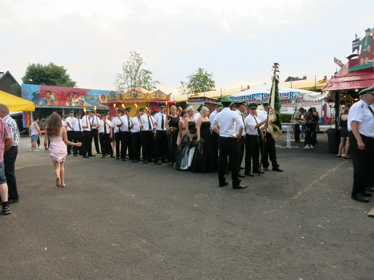Pageant and funfair during short holidays