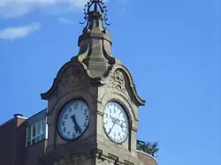 Clock as a symbol for the time of booking